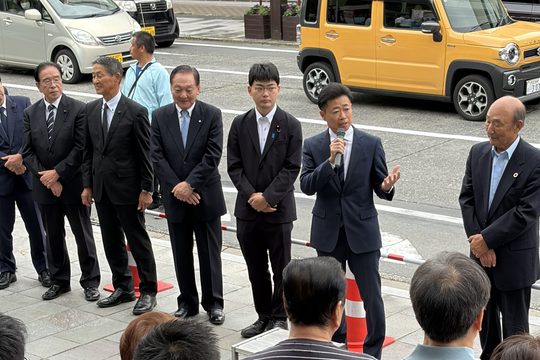 【三島市】「いたみ雅治後援会」事務所開きに参加